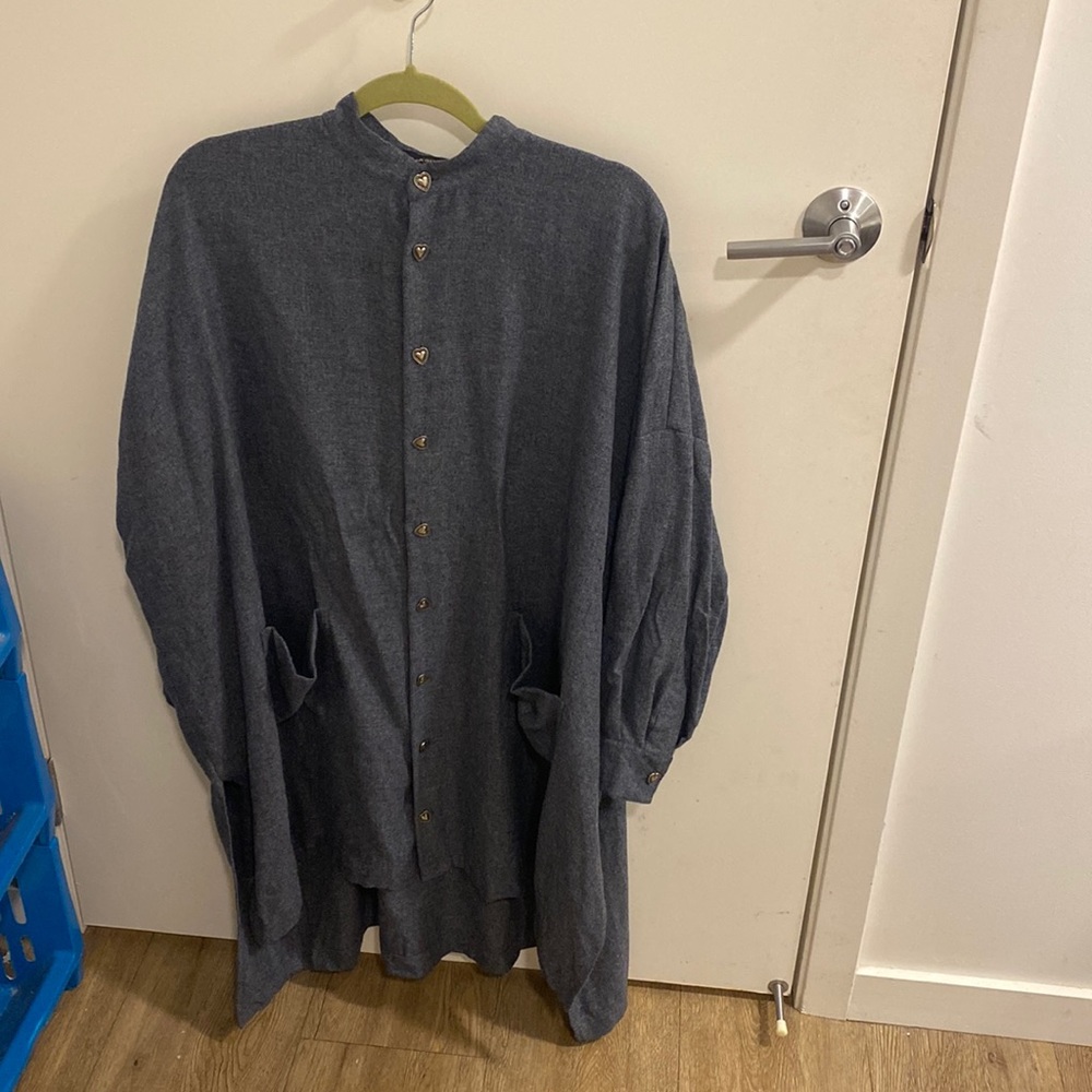 Eskandar Cashmere blouse. Original buttons have been replaced.